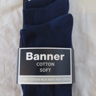 Maynooth Community College Navy Socks (Triple Pack)