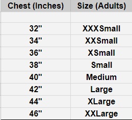 Jumper Size Chart